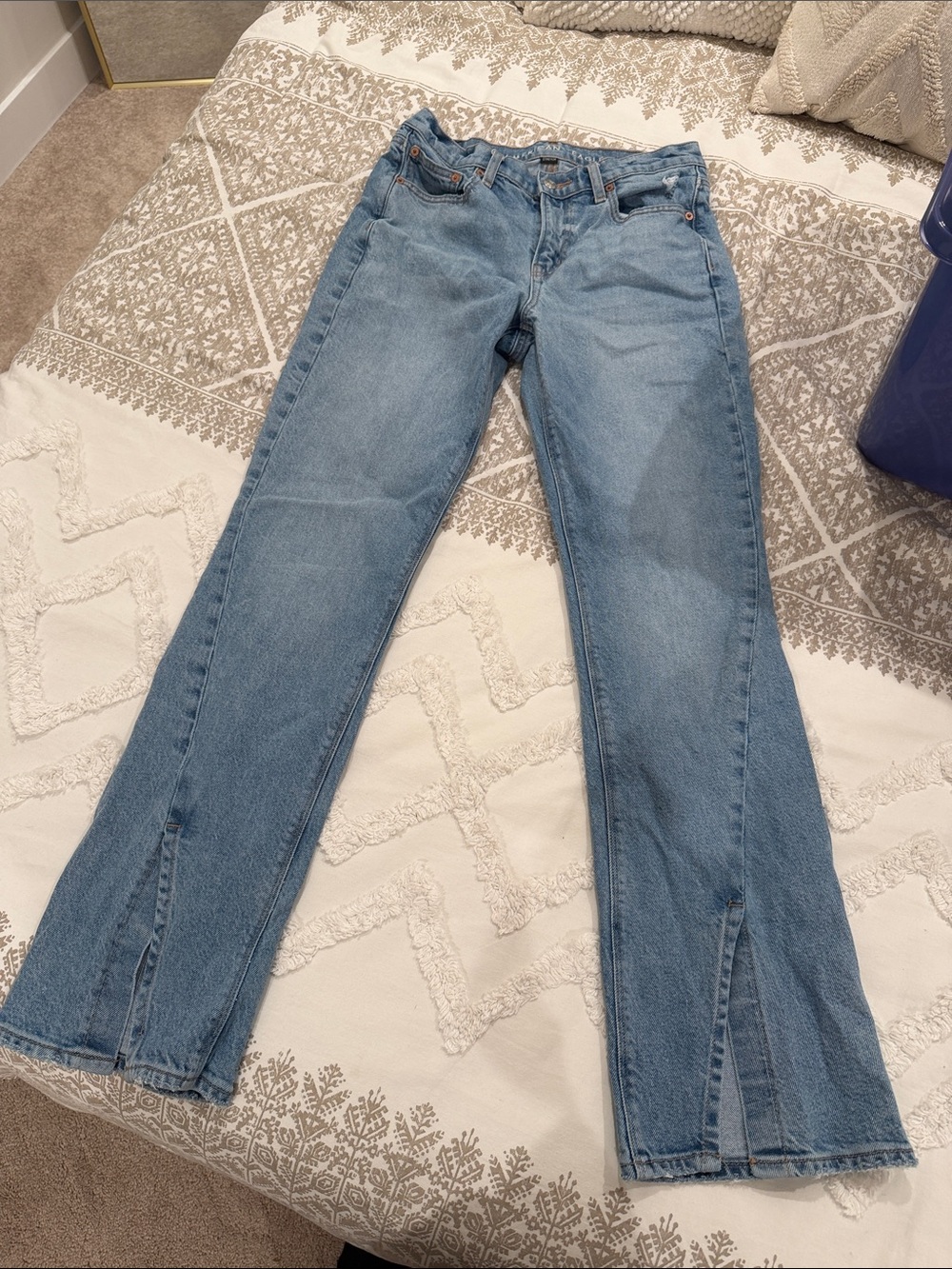 Light Blue Women's Jeans - boot cut 90s